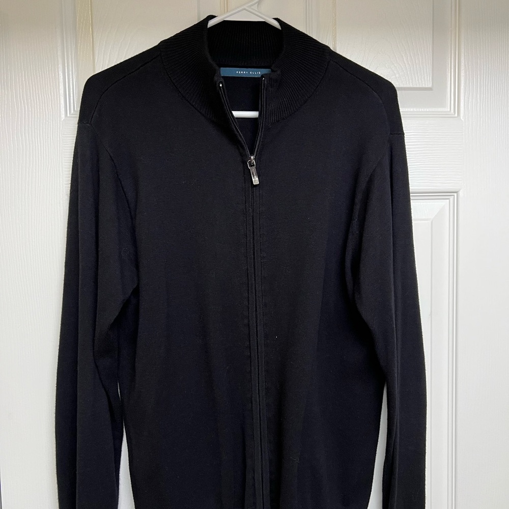 Mens Perry Ellis zip up Sweater